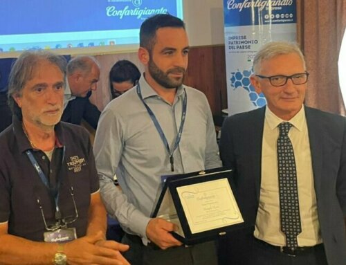 Luca Pompili, titolare di Bio Building Sabina, premiato come Giovane Imprenditore dell’anno